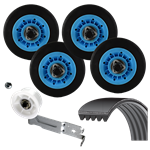 Cho DESAMKITCM Dryer Repair Kit
(4 ROLLERS) DC97-16782A
(1 BELT) 6602-001655
(1 PULLEY) DC93-00634A