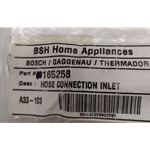 Bsh 165258 Hose Connection Inlet